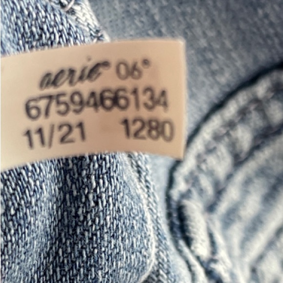 aerie Light Blue Denim Overalls Size S - Picture 12 of 12